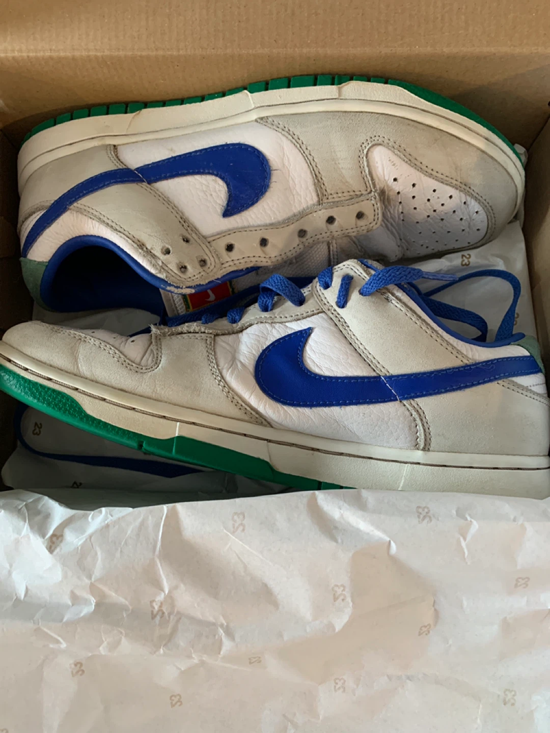 Nike Dunk Low Grey/White/Blue & Jordan Zion 3 NRG Sneakers - photo 5