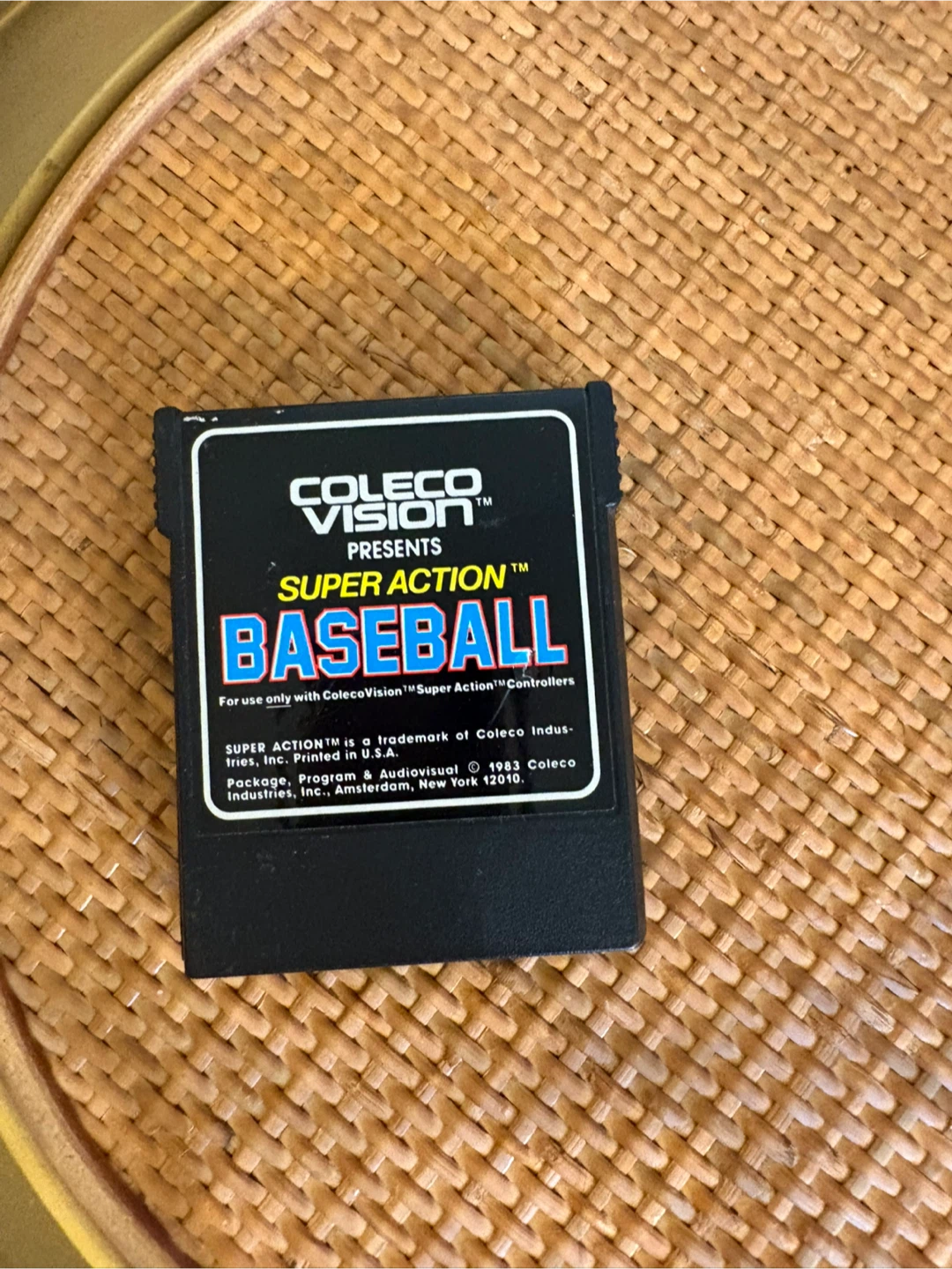 Coleco Vision Super Action Baseball Video Game Cartridge