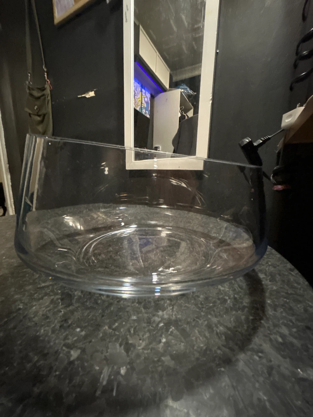 Large Clear Glass Bowl - photo 3