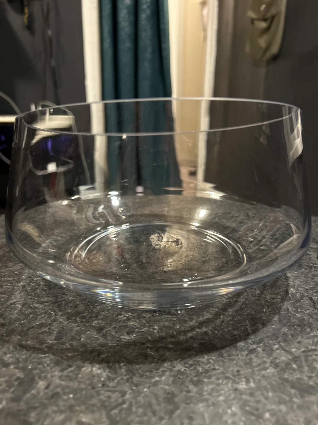 Large Clear Glass Bowl - photo 2
