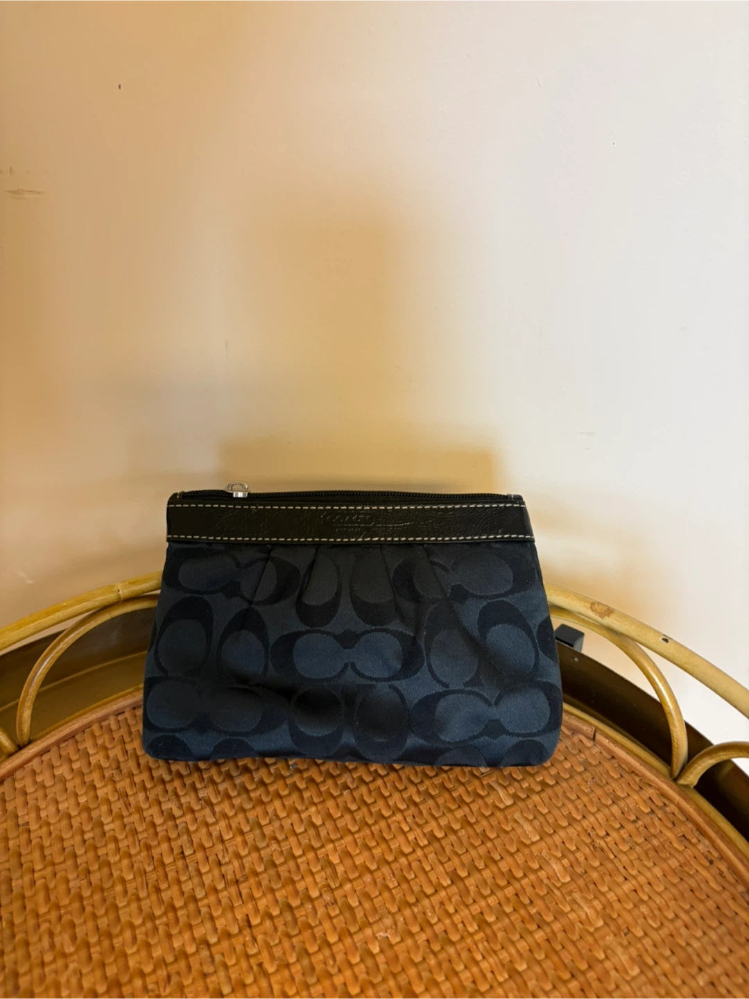 Coach Signature C Monogram Pouch
