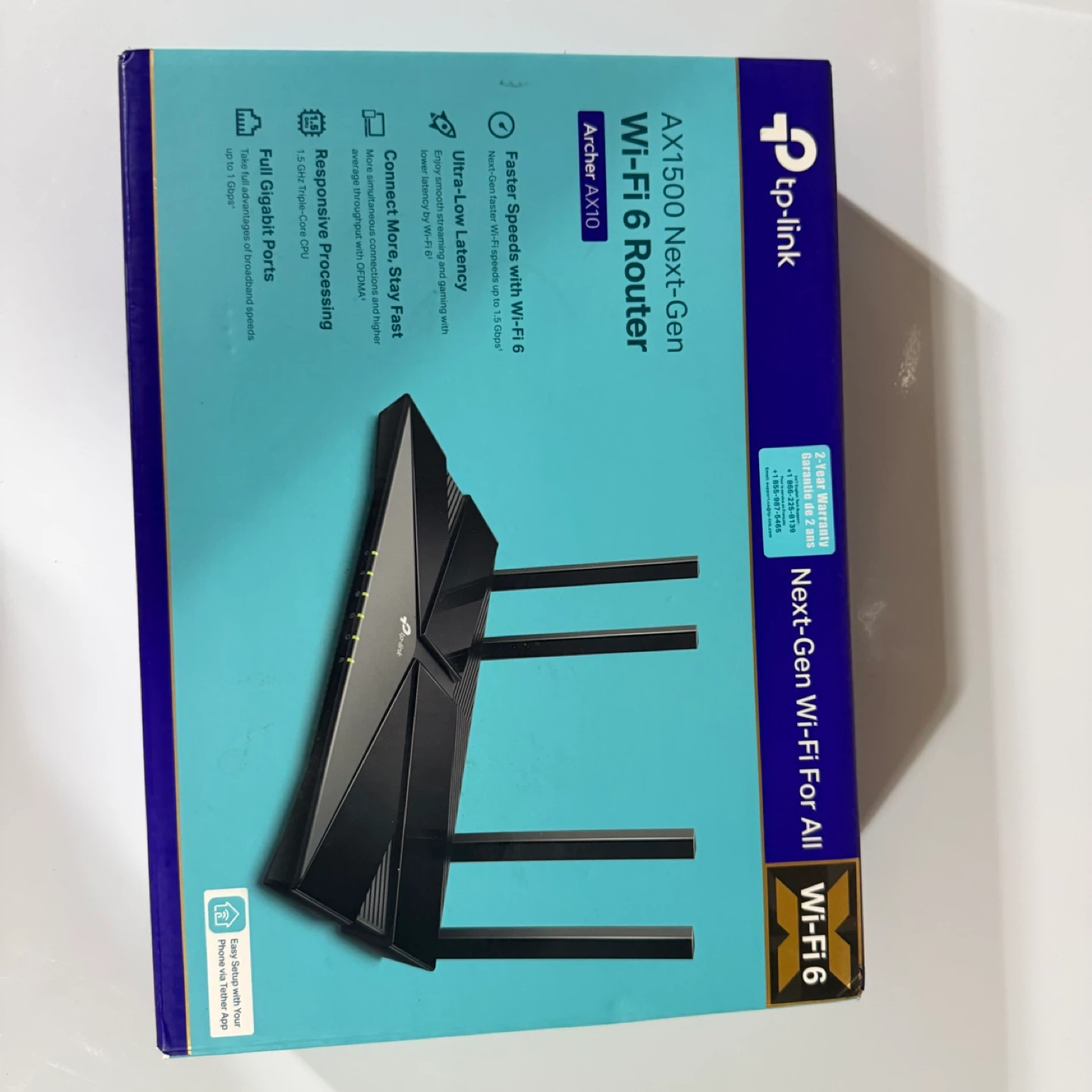 TP-Link AX1500 Wi-Fi 6 Router Archer AX10 - photo 2