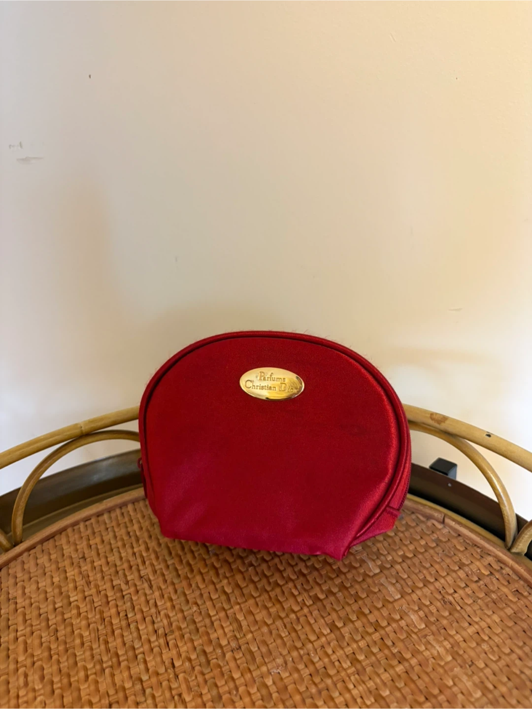 Christian Dior Red Cosmetic Pouch