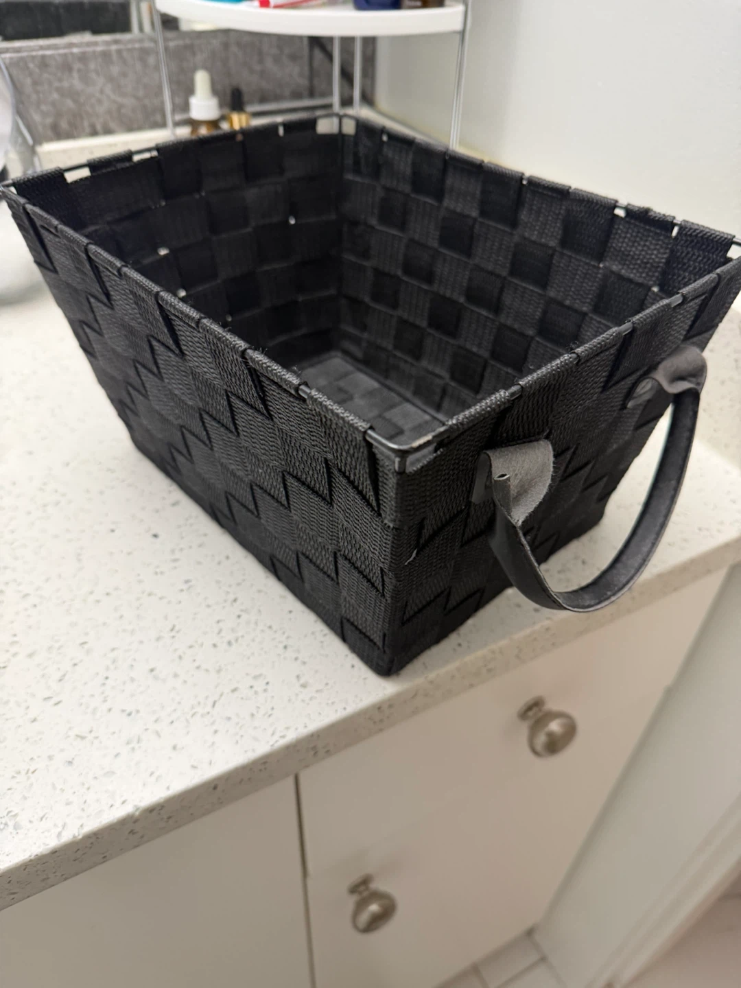 Assorted Storage Bins and Basket