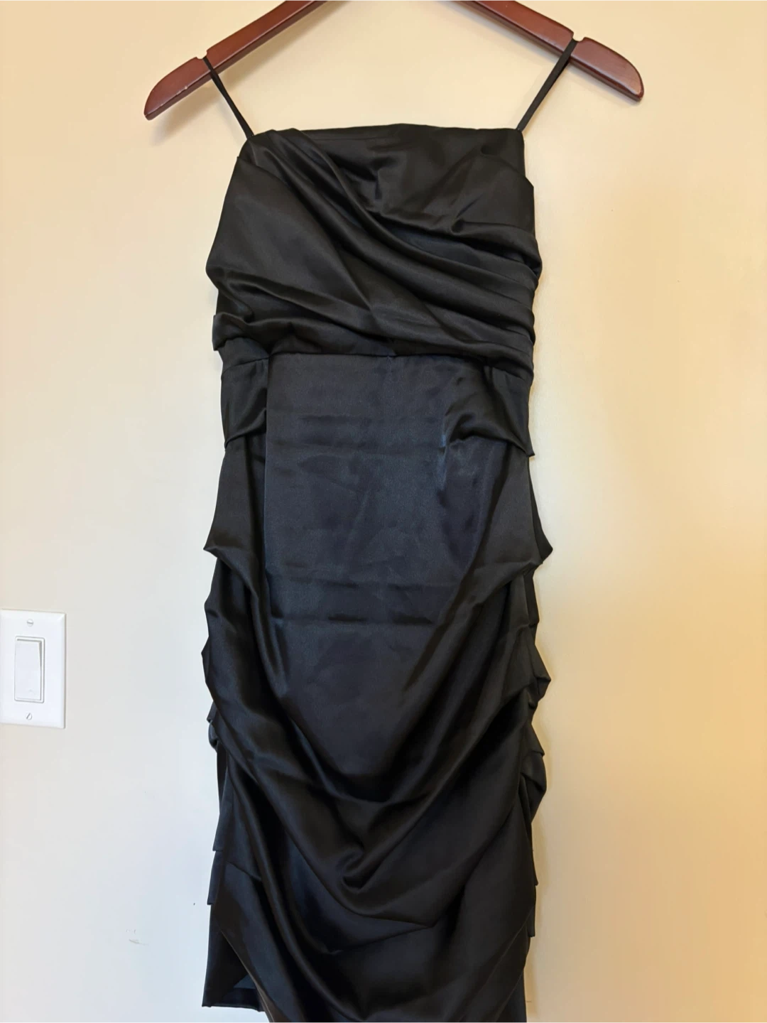Black Strapless Ruched Dress - photo 2
