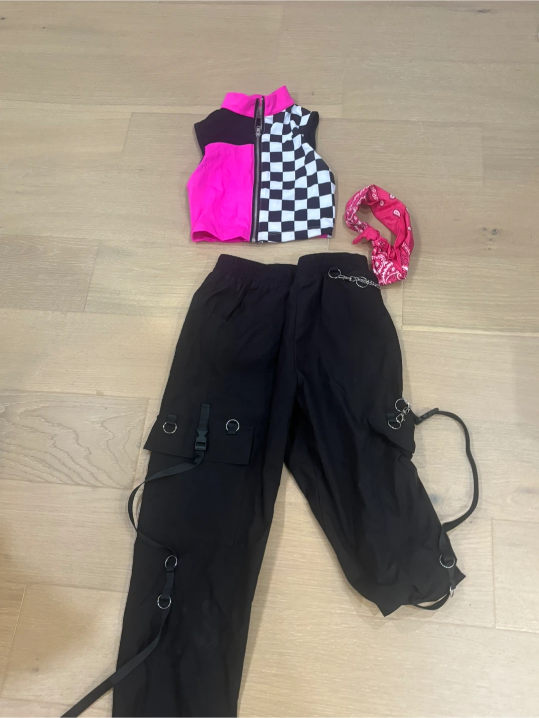 Girls Hip Hop Dance Outfit Set