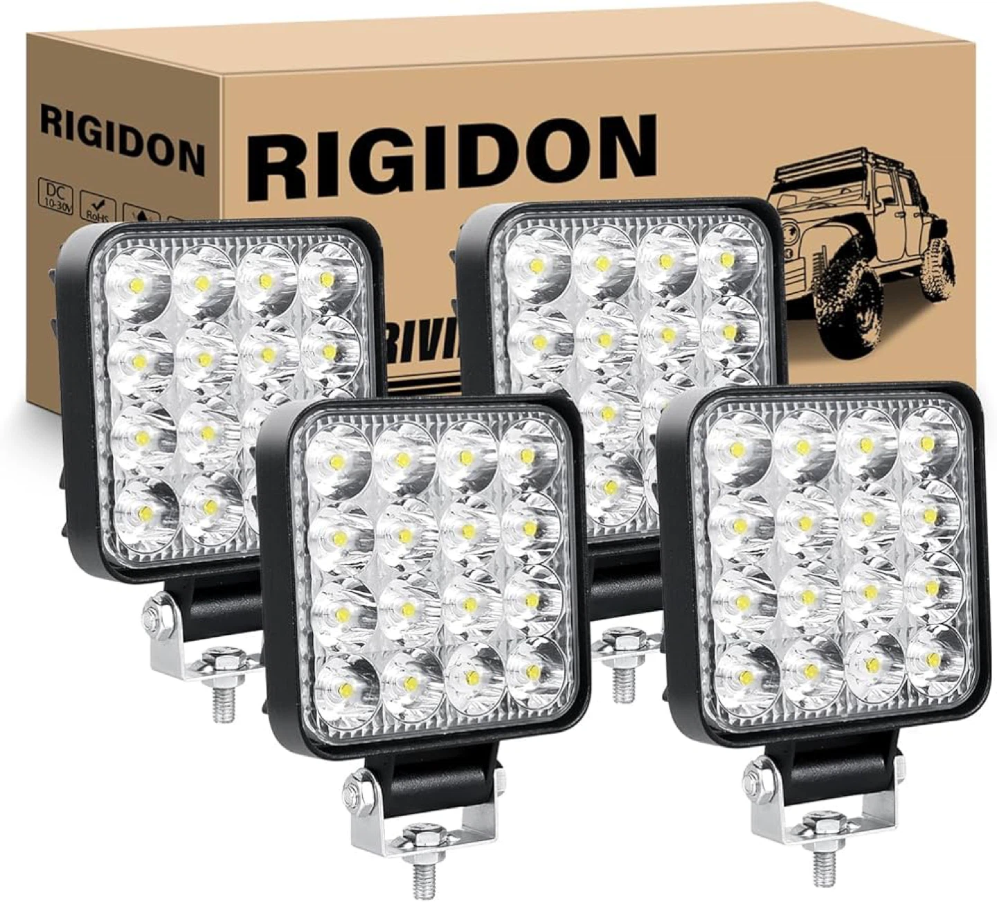 4PCS 48W Mini LED Fog Light,4Inch Spot LED Work Light Pod Lights - photo 3