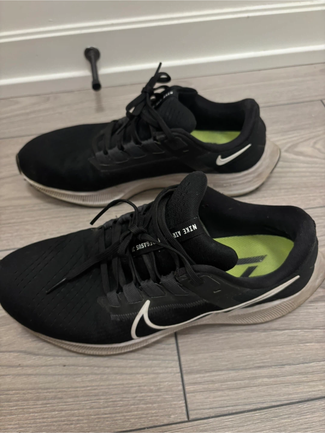 Nike Air Zoom Pegasus 38 Men's Running Shoes Black Size 10