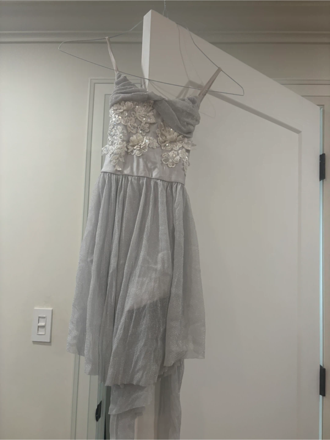 Contemporary dance costume with Floral Embellishments