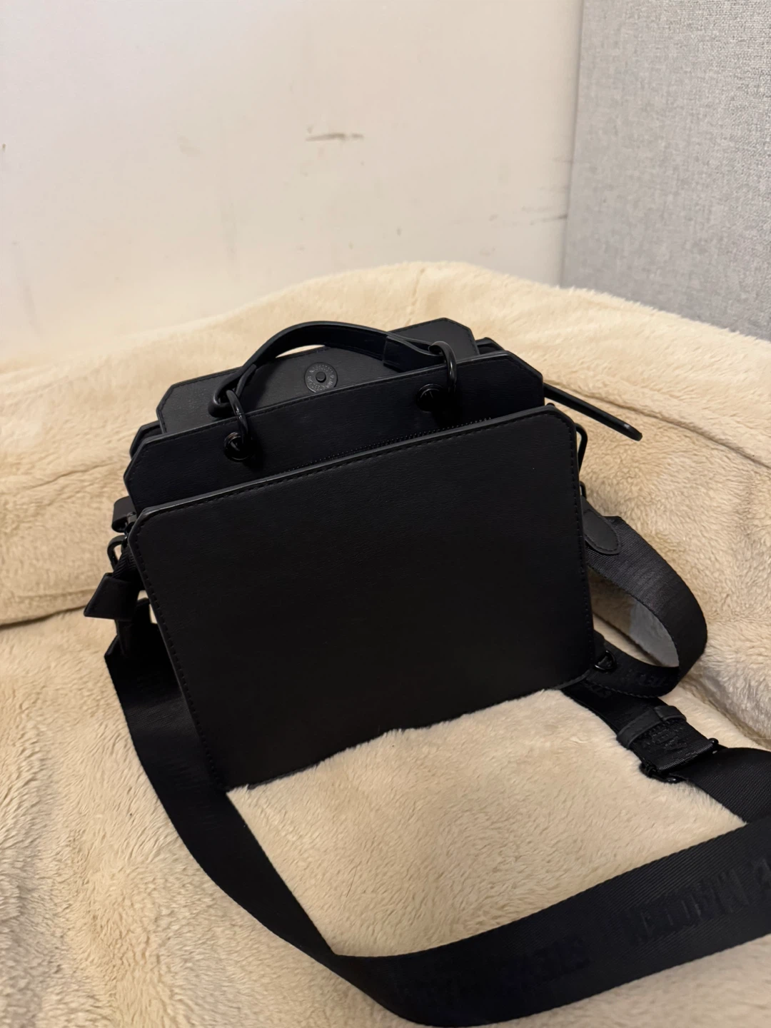 Steve Madden Black Satchel Bag with Coin Pouch