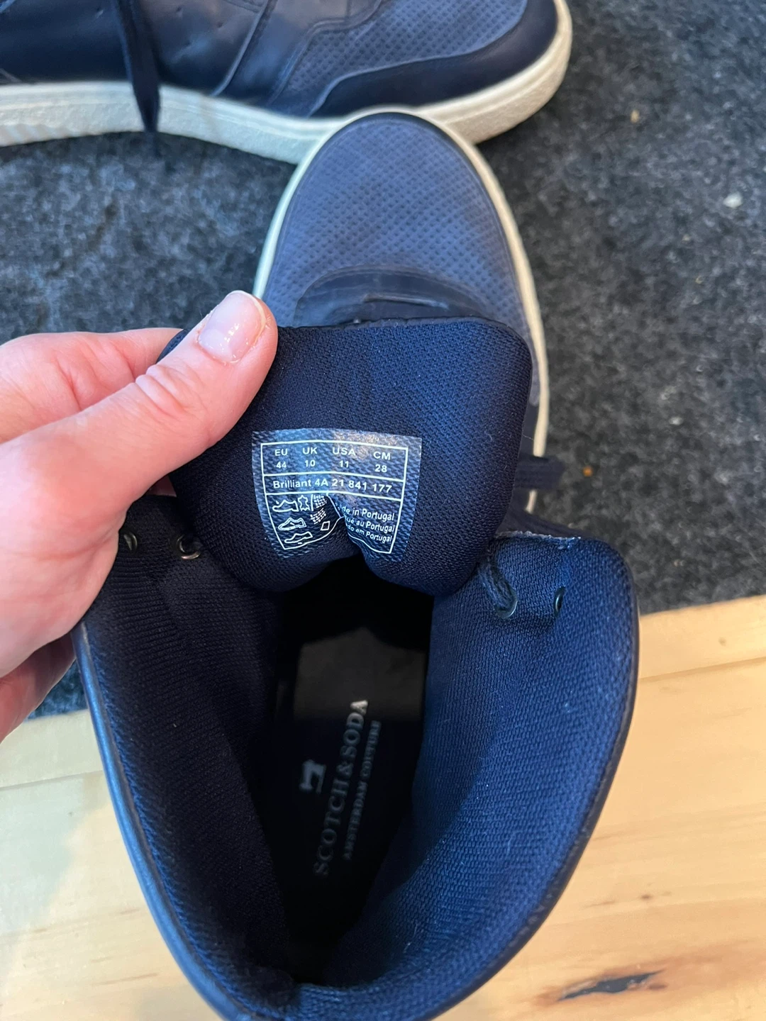 Scotch & Soda High-Top Sneakers - Navy - Size 44 - photo 4