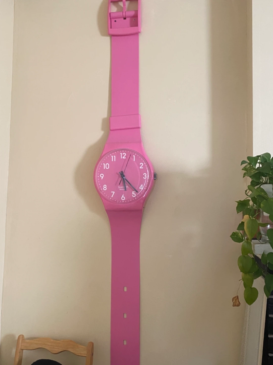 Swatch Pink Wall Clock