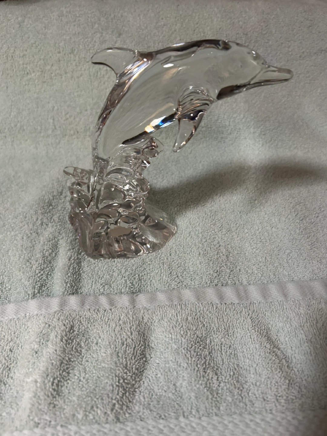 Princess House Crystal Glass Figurines Dolphin & Elephant - photo 2