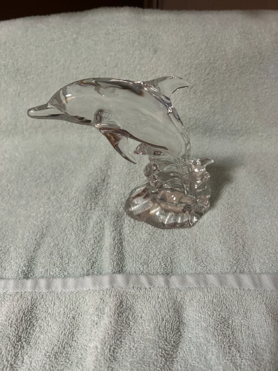 Princess House Crystal Glass Figurines Dolphin & Elephant
