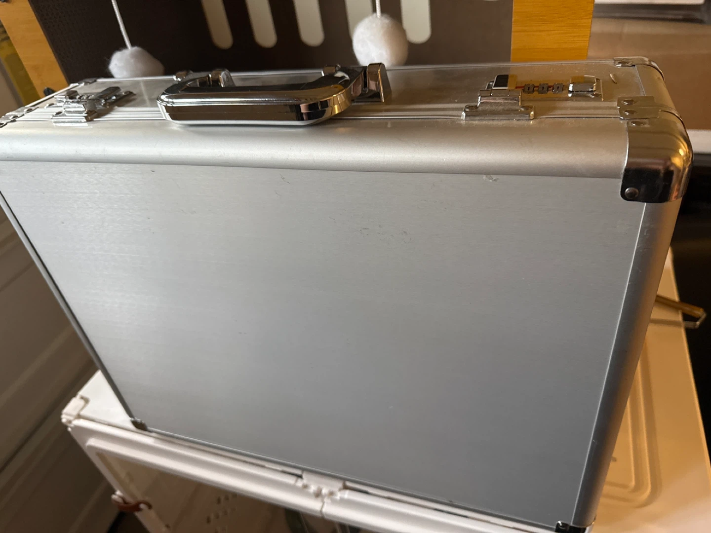 Silver Aluminum Briefcase
