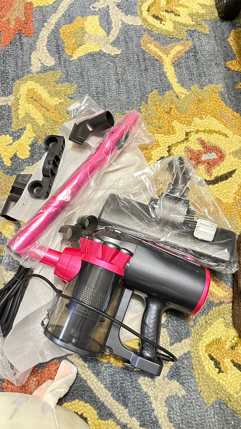 XHDD Corded Stick Vacuum Cleaner Pink