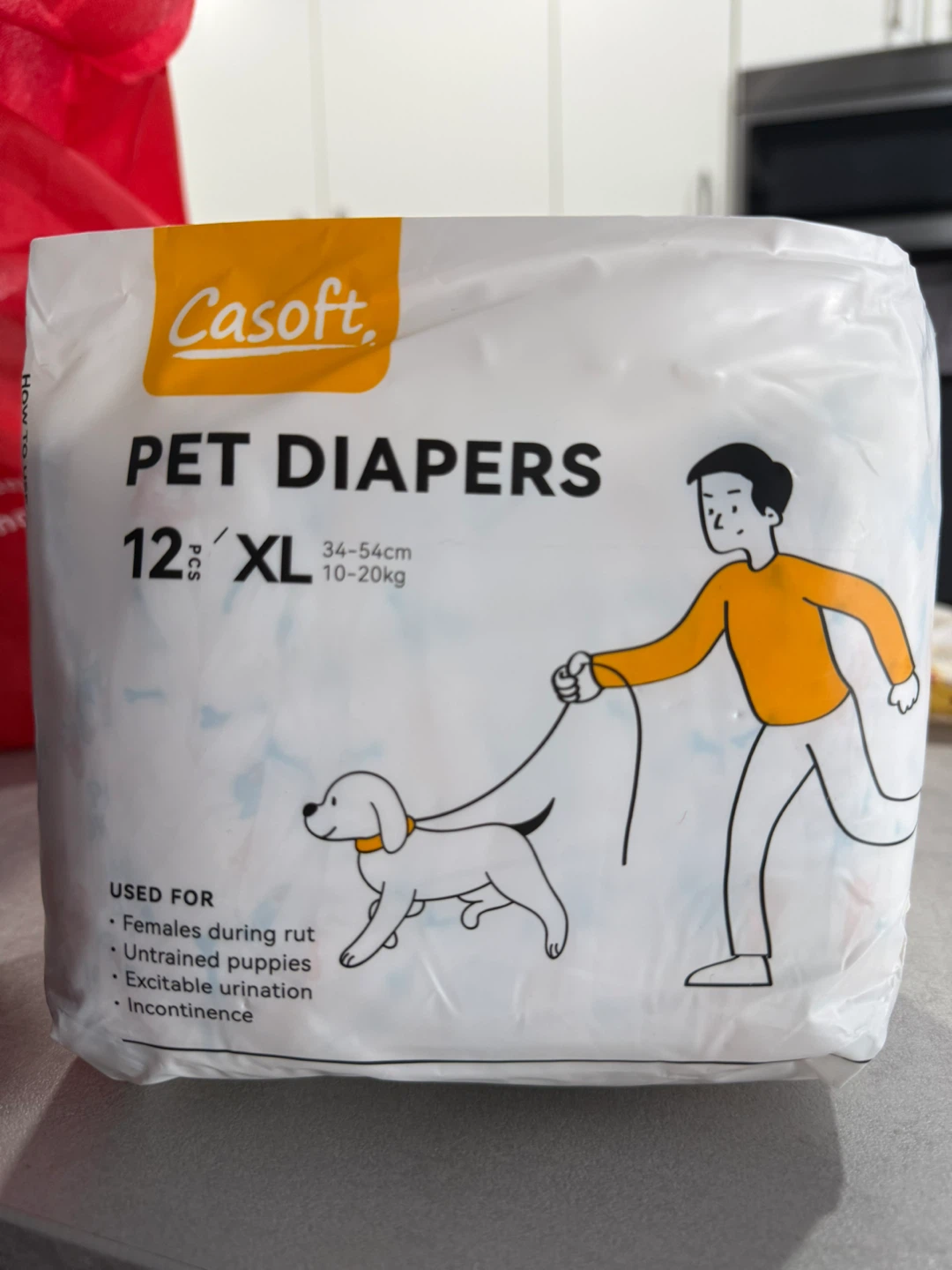 Casoft Pet Diapers - XL (12 pcs)