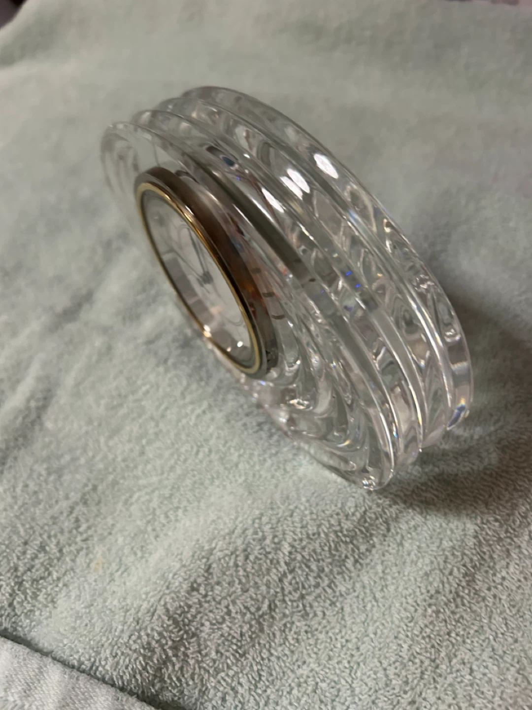 Waterford Crystal Clock for Mantel or Desk - photo 2