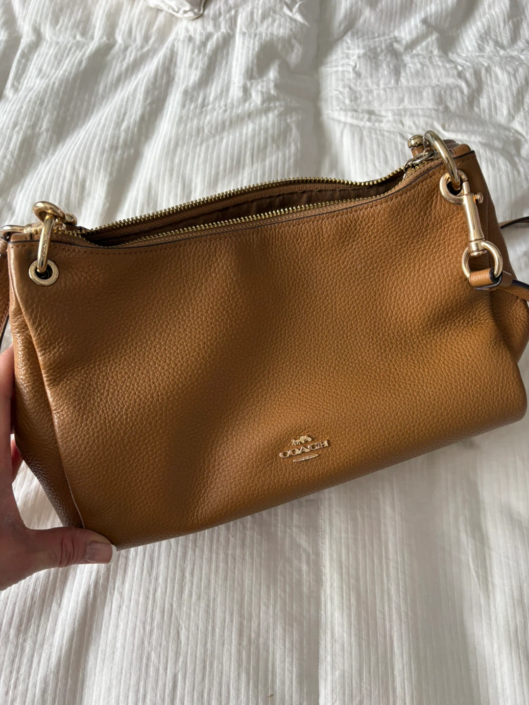 Coach Leather Shoulder Bag - Brown - photo 3