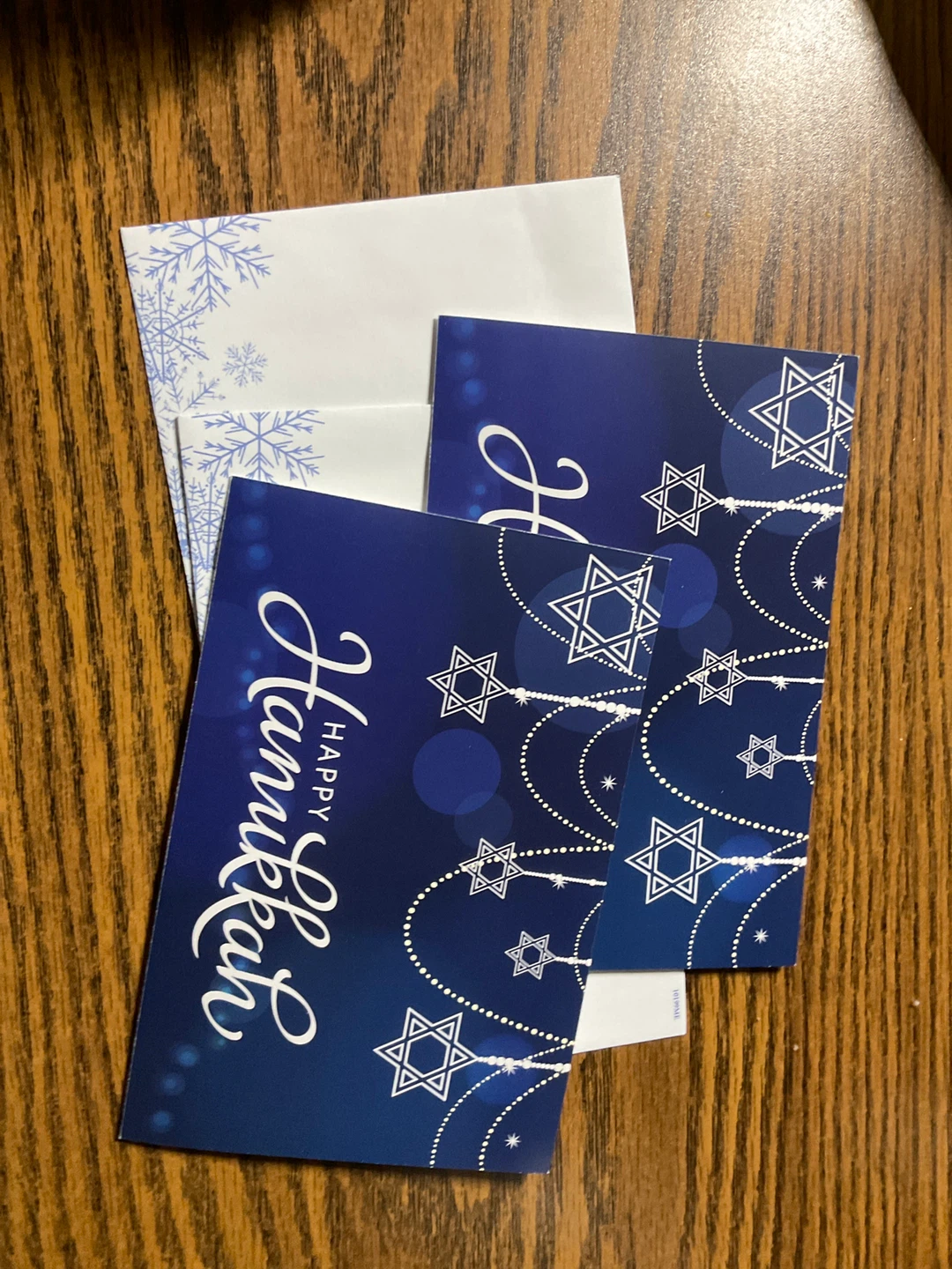 🥕free Happy Hanukkah Cards with Envelopes