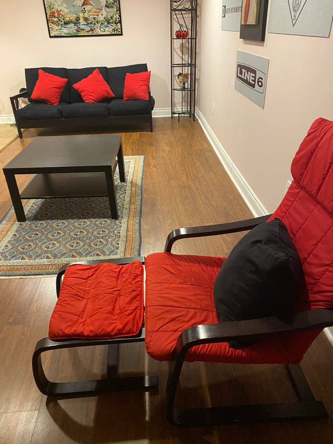 Wooden Sofa and Armchair with Foot rest - photo 2