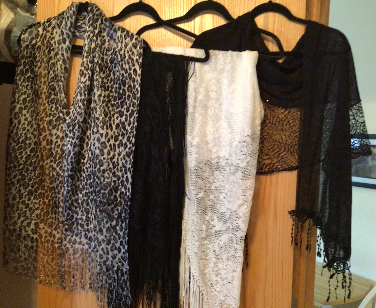4 Lace Shawls, selling all together