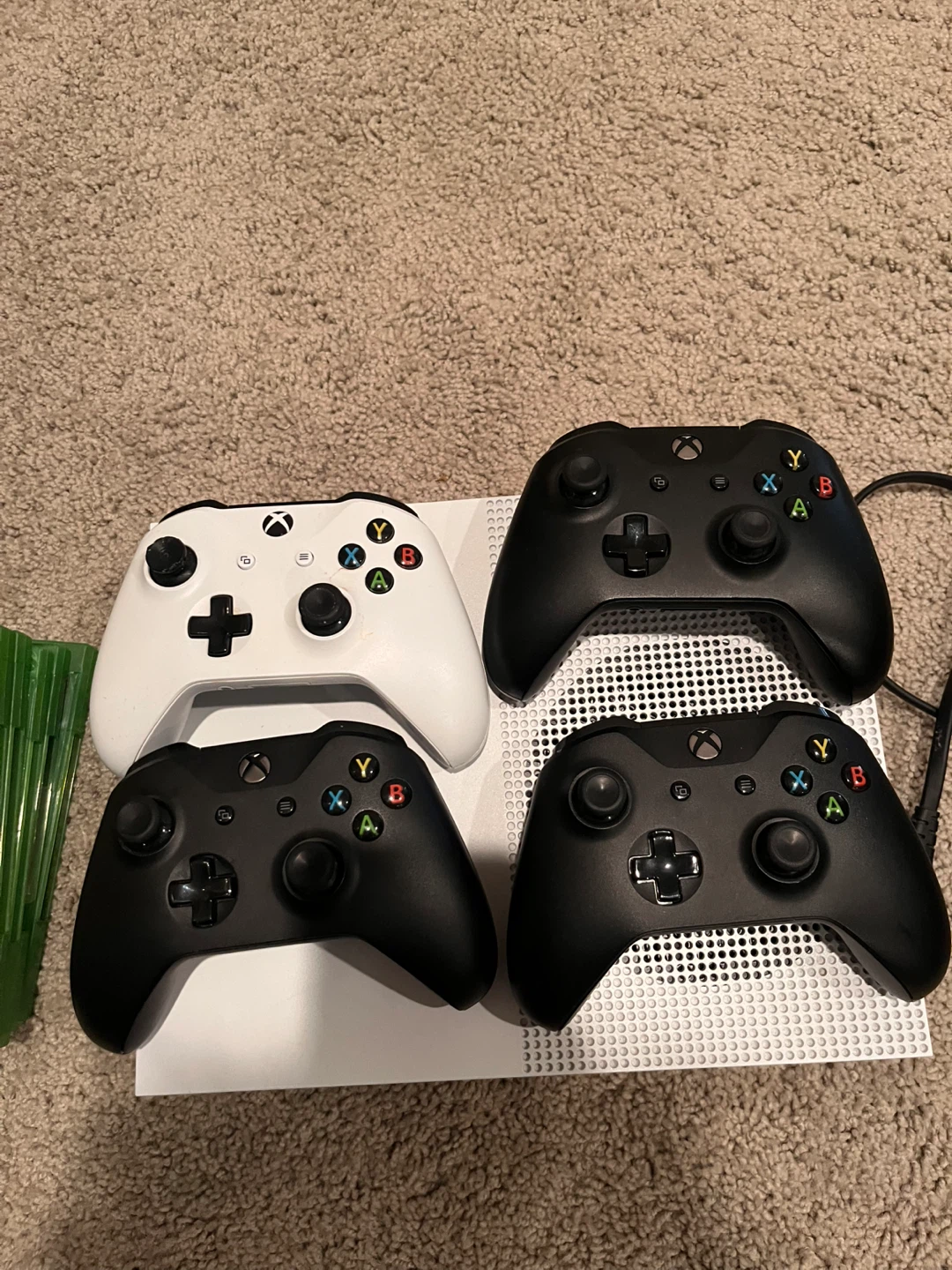 Xbox One S Console with 4 Controllers and Games - photo 2