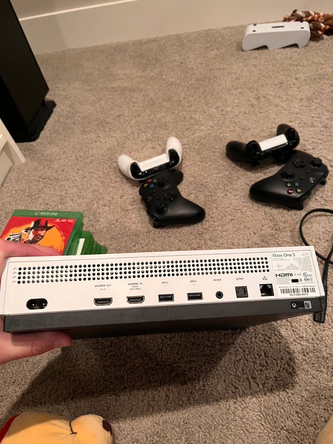 Xbox One S Console with 4 Controllers and Games - photo 5