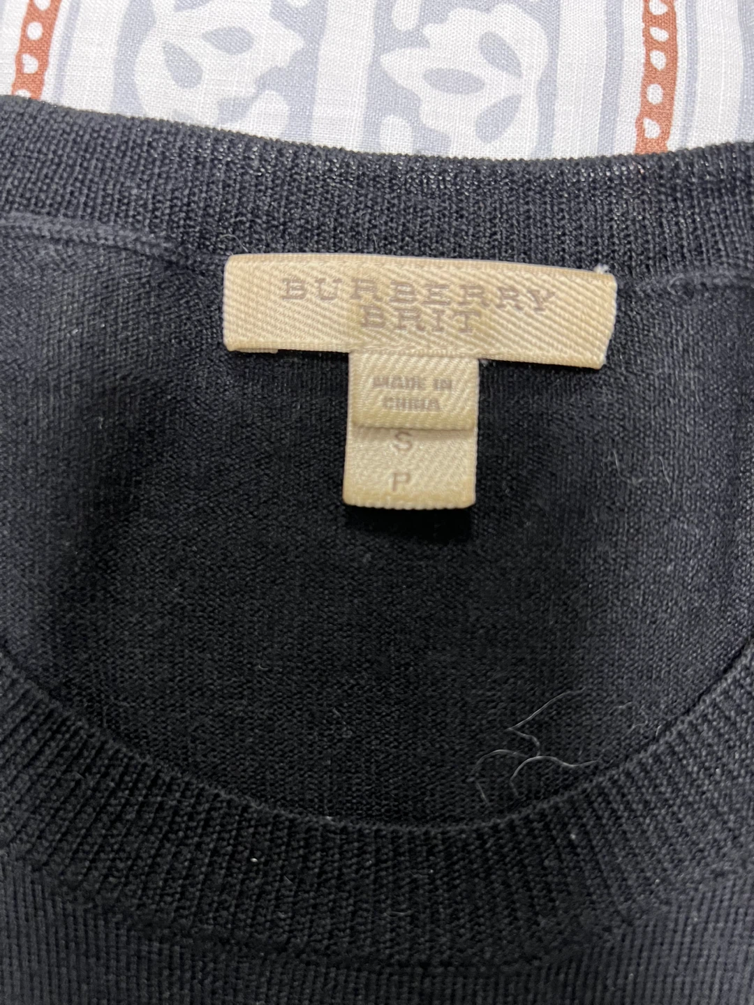 Burberry Brit Black Merino Wool Sweater Size S - photo 3