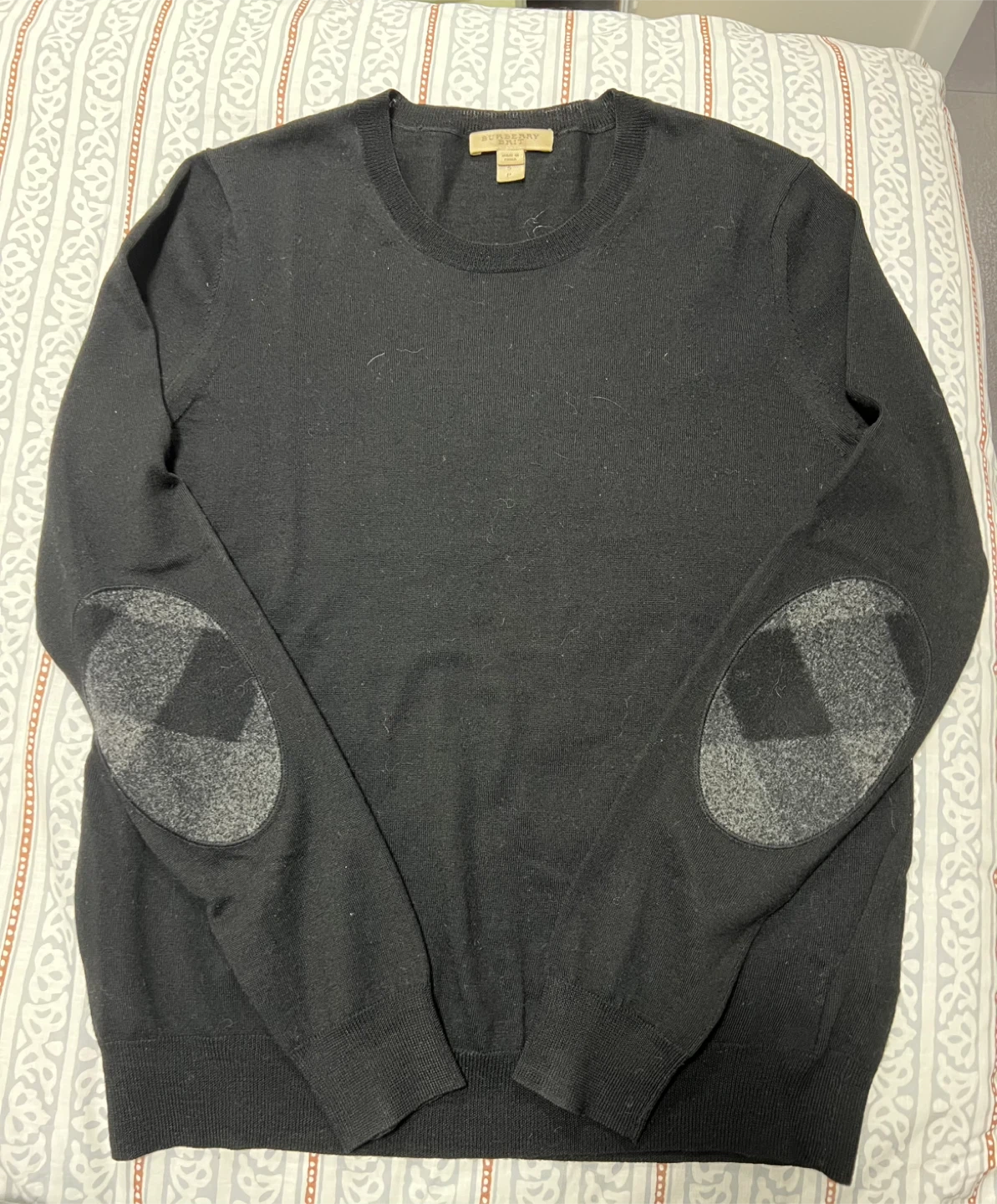Burberry Brit Black Merino Wool Sweater Size S