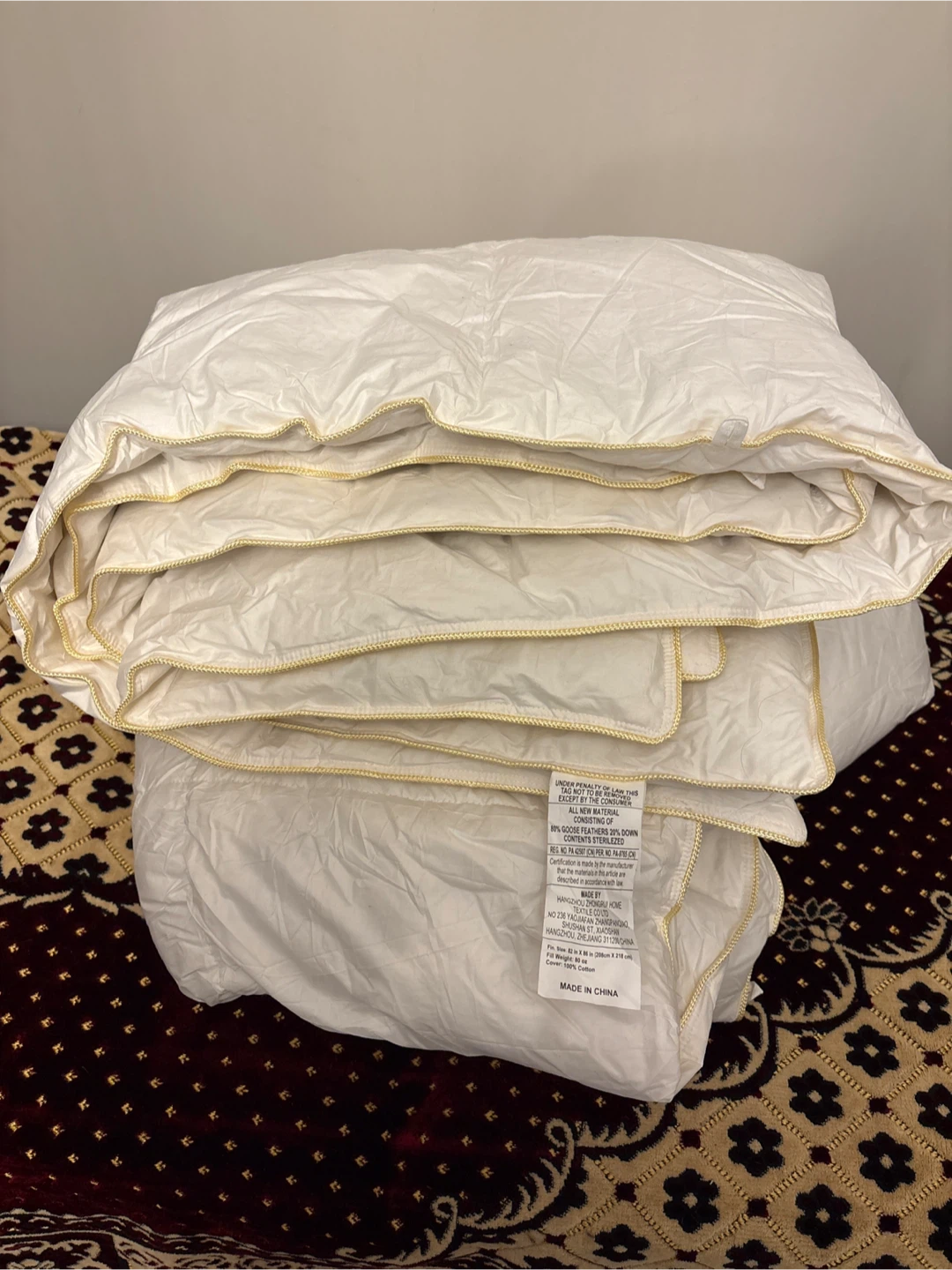 82" x 86" Goose Feather Down Duvet Insert - photo 2