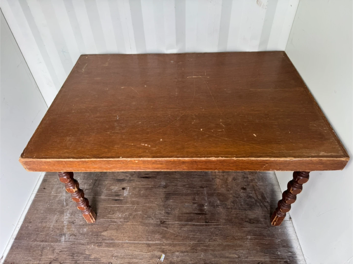Wooden Table with Bobble Legs - photo 2
