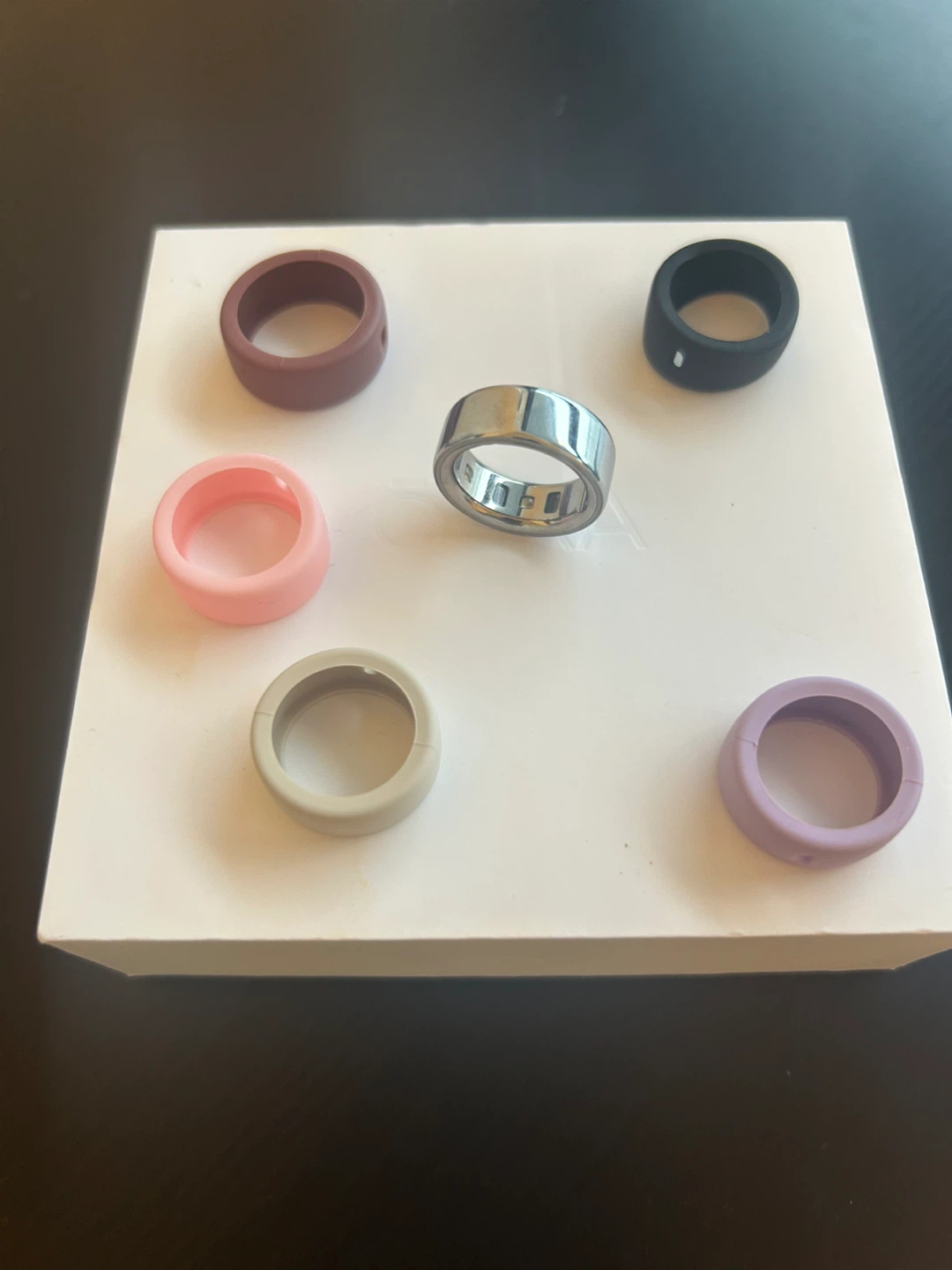 Oura Ring Gen4- Silver, Size 7 - photo 4