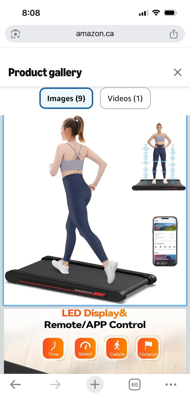 Sperax 4-in-1 Walking Vibration Pad Treadmill