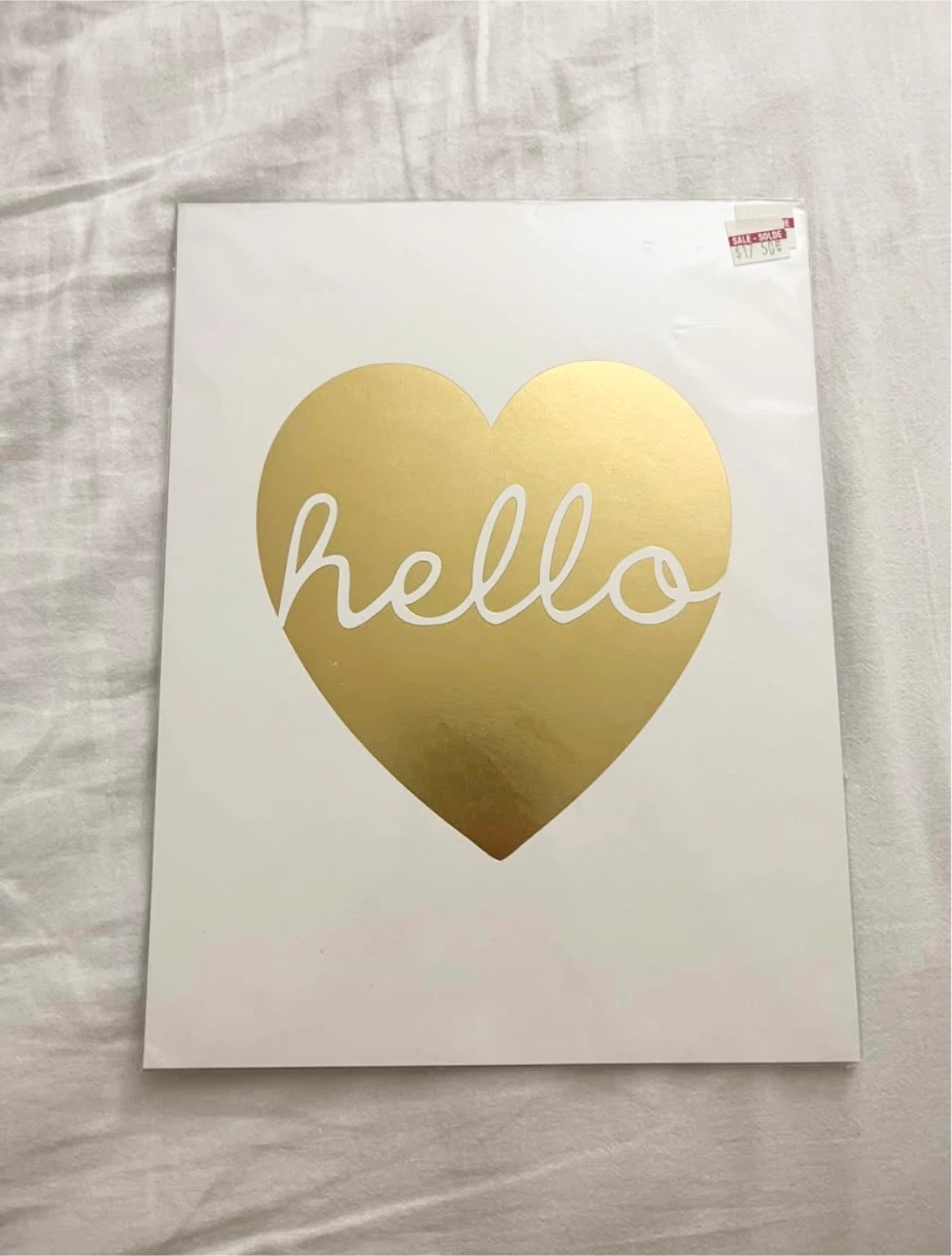 Stephanie Sterjovski "Hello" Heart Art Print