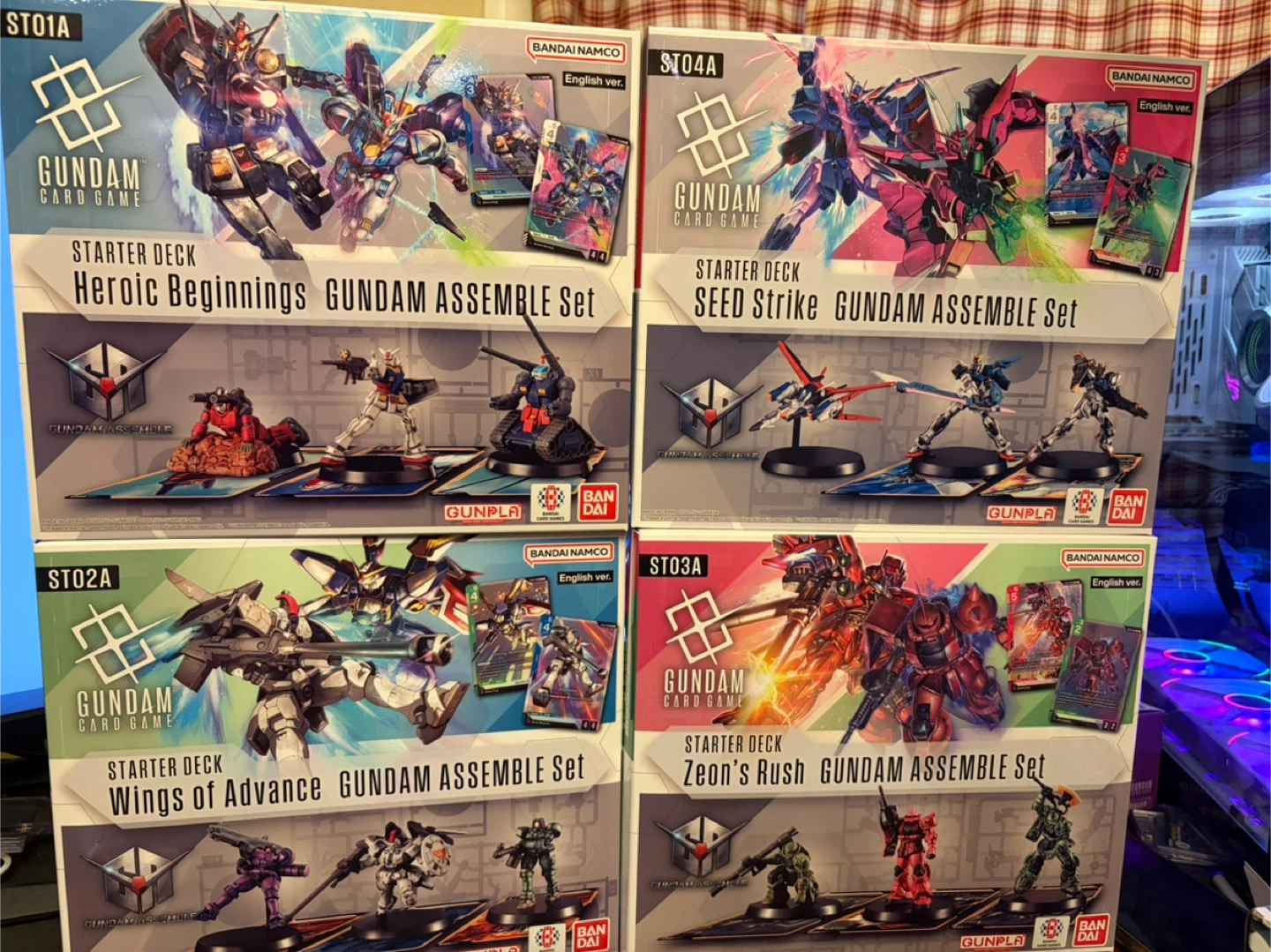 Gundam Card Game Starter Deck Assemble Sets (4 Total)
