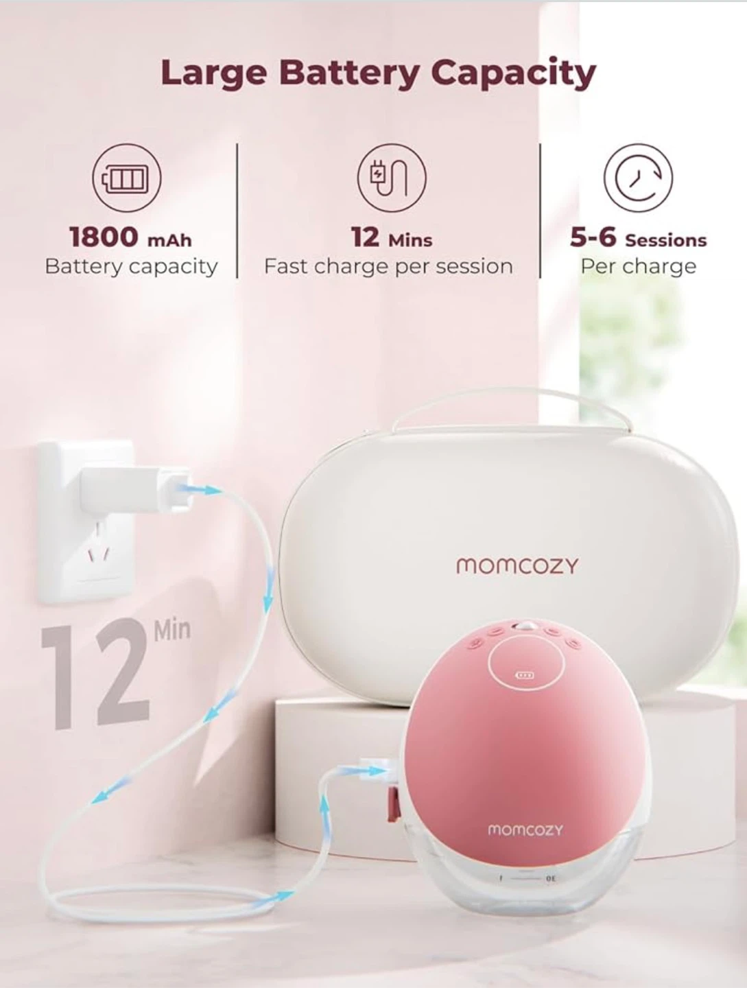 Momcozy M9 Mobile Flow Wearable Breast Pump - photo 4