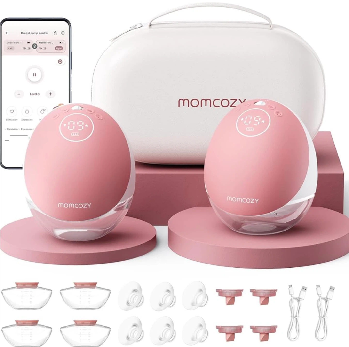 Momcozy M9 Mobile Flow Wearable Breast Pump - photo 3