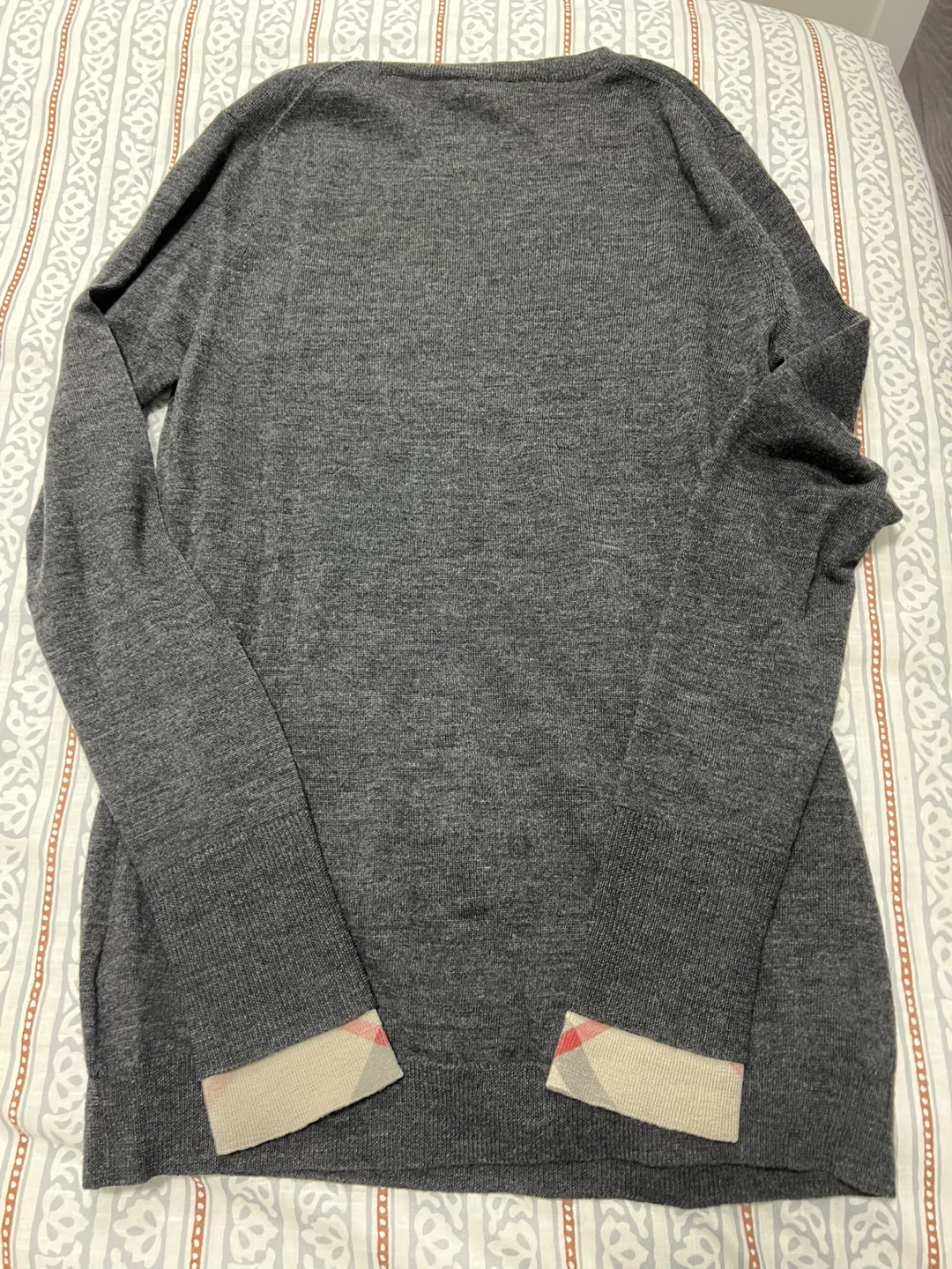 Burberry Brit Grey Merino Wool Sweater Size S - photo 5