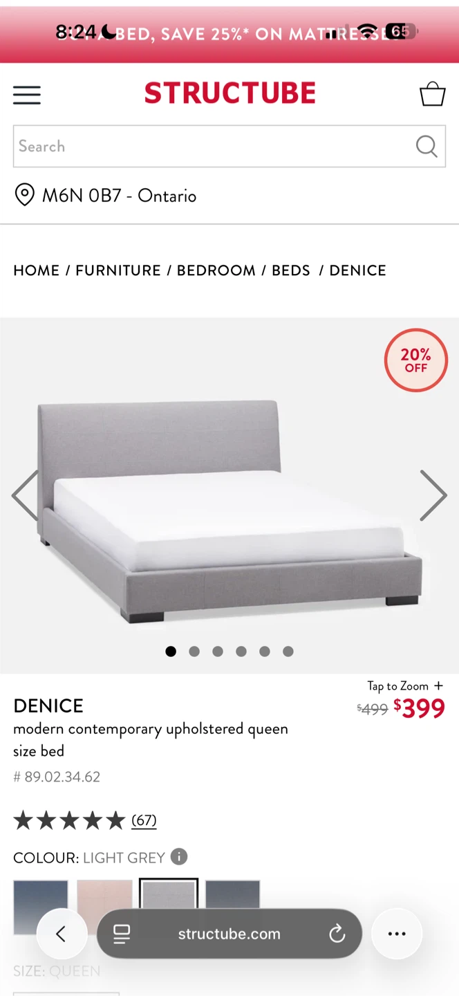 STRUCTUBE Queen Bed Frame