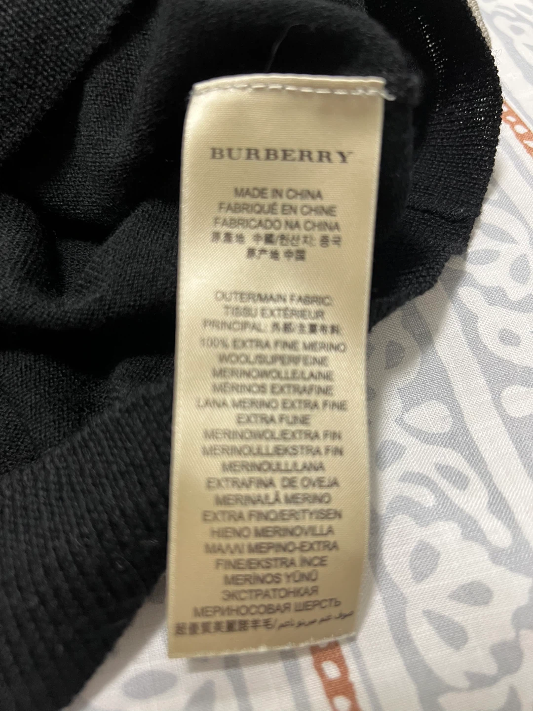 Burberry Brit Black Merino Wool Sweater Size S - photo 4