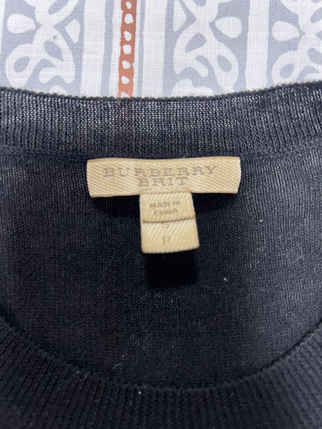 Burberry Brit Black Merino Wool Sweater Size S - photo 3