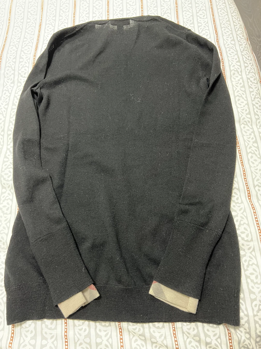 Burberry Brit Black Merino Wool Sweater Size S - photo 5