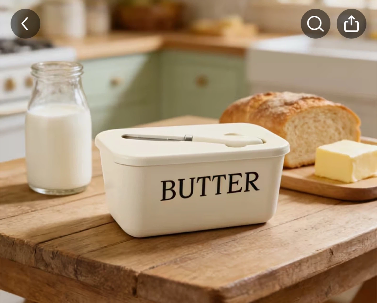 Brand New Butter Dish with Lid & Knife – Kitchen