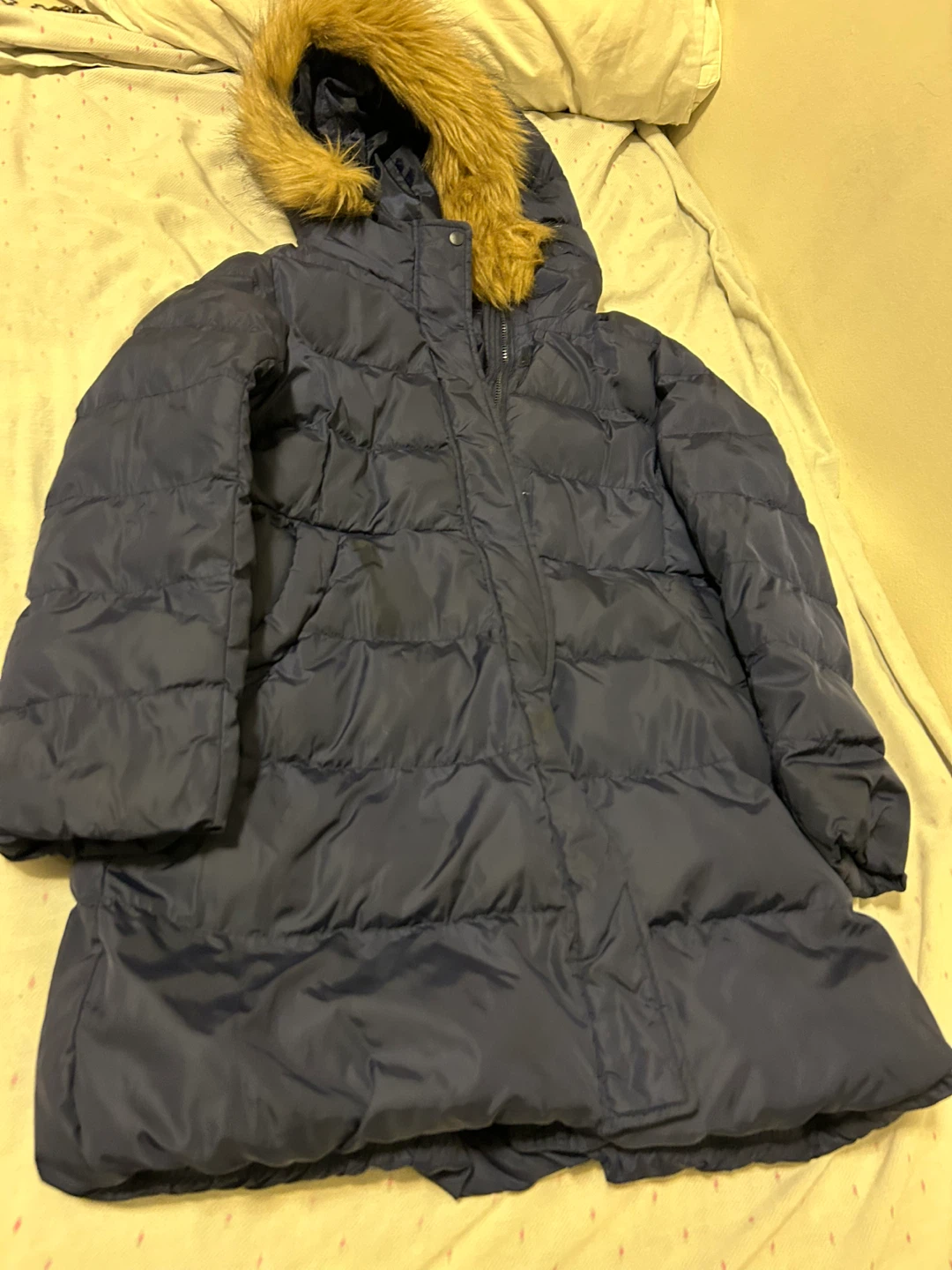 UNIQLO Kids Down Coat Jacket Navy Blue Size 7-8 - photo 2