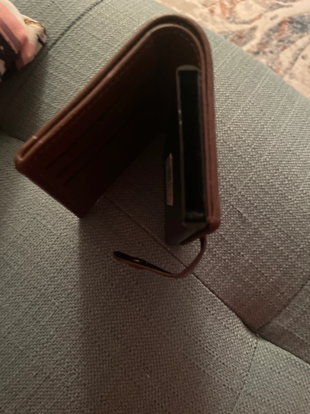 Brown Faux Leather Bifold Wallet - photo 2