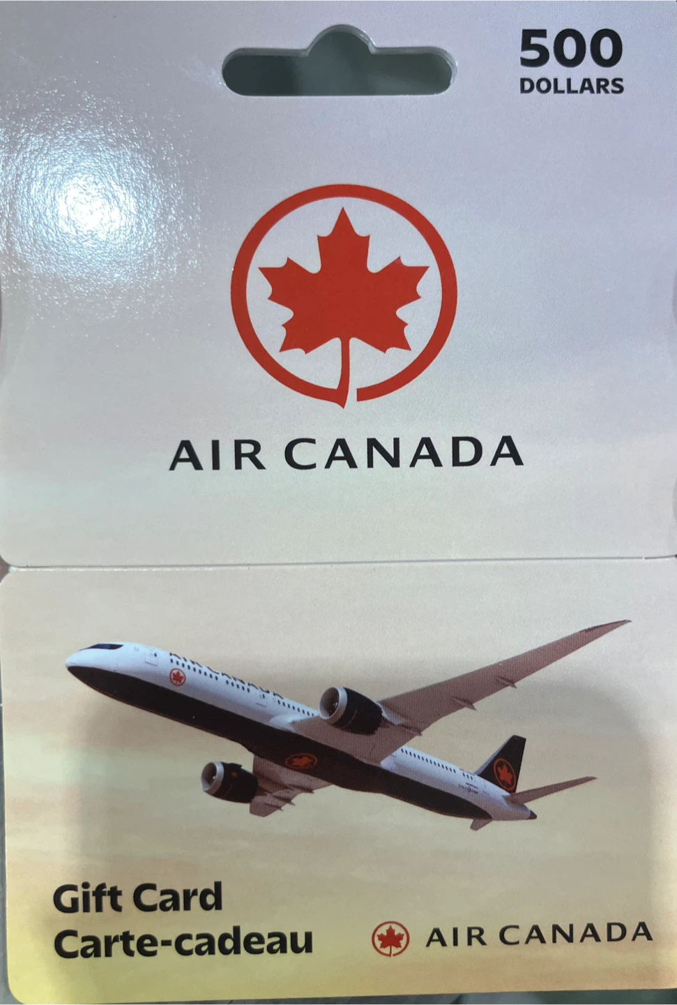 Air Canada $500 Gift Card