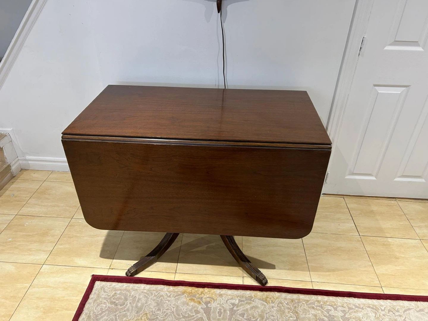 Drop Leaf Dining Table - Mahogany Finish - photo 5