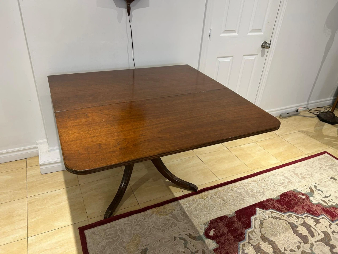 Drop Leaf Dining Table - Mahogany Finish - photo 4