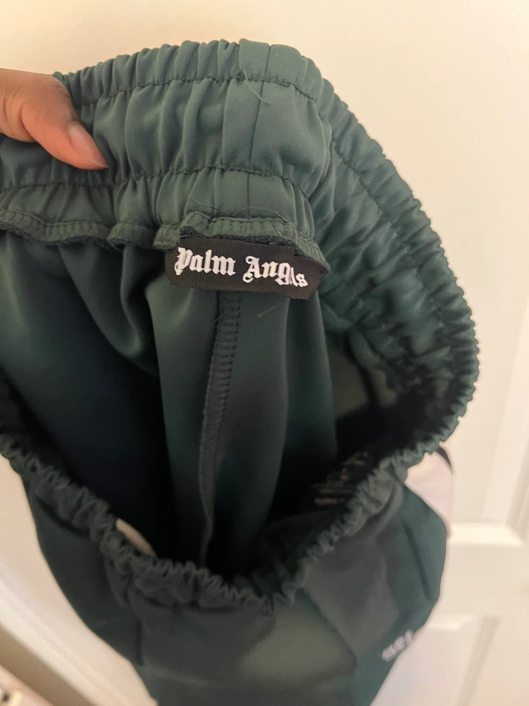 Palm Angels Track Shorts - Green - photo 4